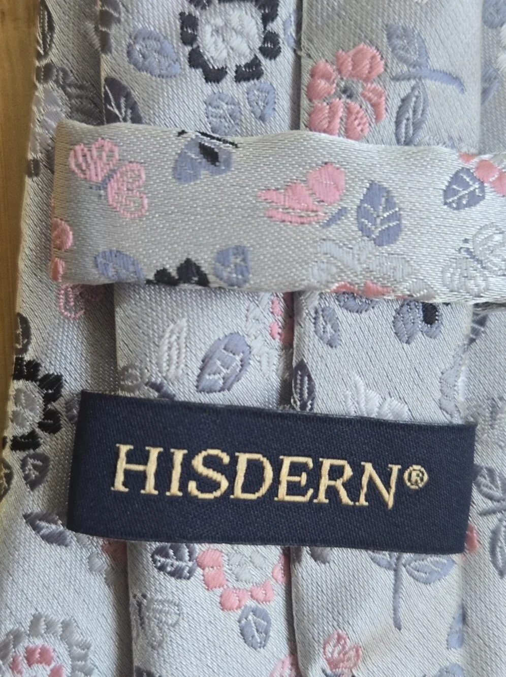 HISDERN Handmade Kids Floral Pre-Tied Neck Tie Easy Snap Closure